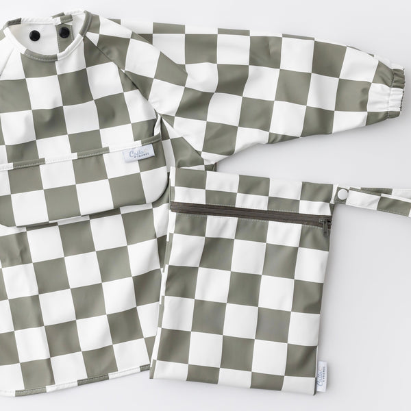 The Grayson Long Sleeve Bib - Checkered