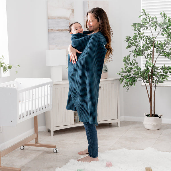 Baby Waffle Blankets in Neptune