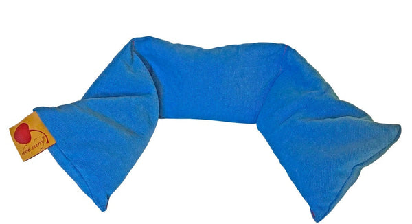 Hot Cherry Neck Wrap in Blue Denim