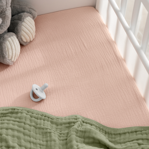 Muslin Fitted Bassinet Crib Sheet