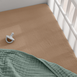 Muslin Fitted Bassinet Crib Sheet