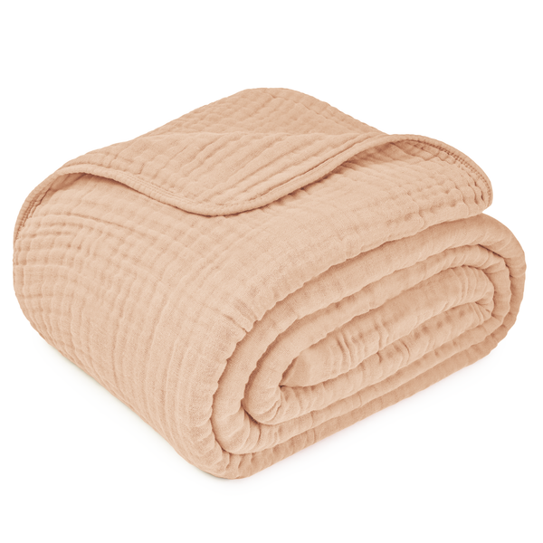 Adult Muslin Blanket in Cream