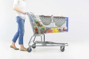 Baby Shopping Cart Hammock | Gray/Aqua