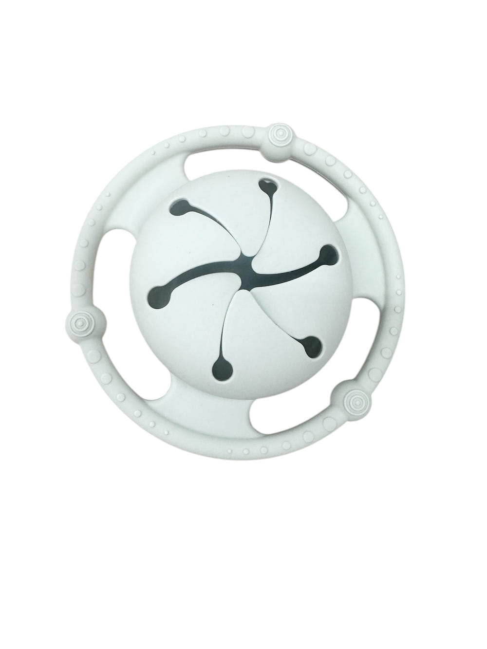 Teether Snack Cup for babies, designed for easy gripping and safe snacking on the go.