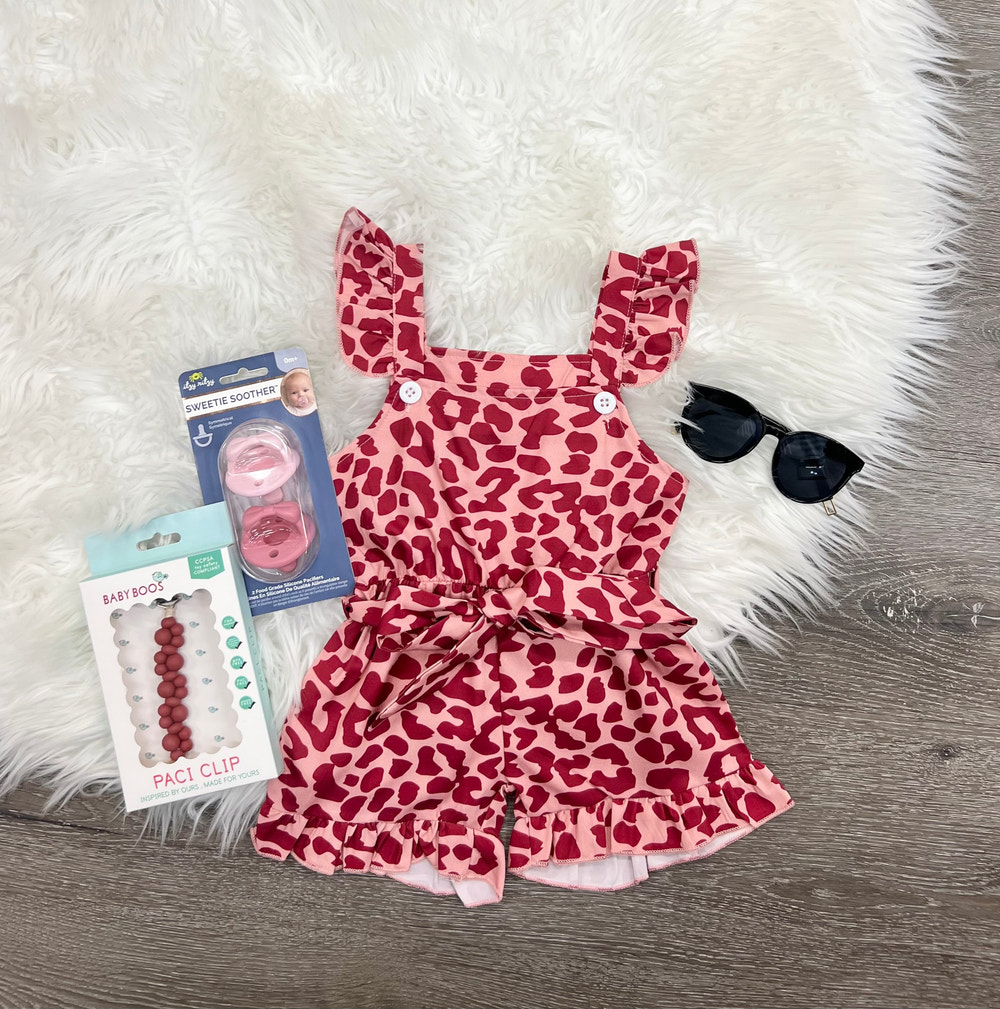 Belted Leopard Romper