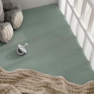 Muslin Fitted Bassinet Crib Sheet