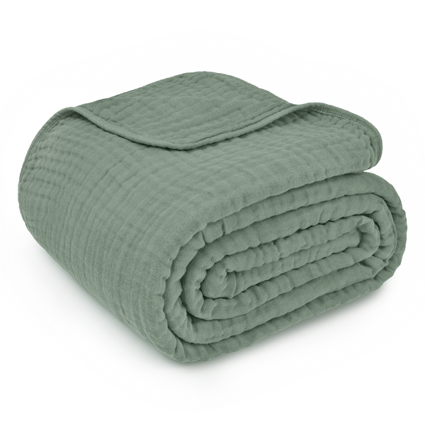 Adult Muslin Blanket in Fern