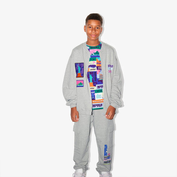 Manymoons Teddy jacket World Tour BCI cotton unisex