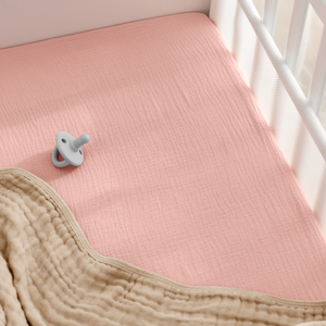 Muslin Fitted Bassinet Crib Sheet
