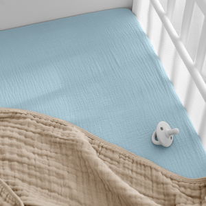 Muslin Fitted Bassinet Crib Sheet