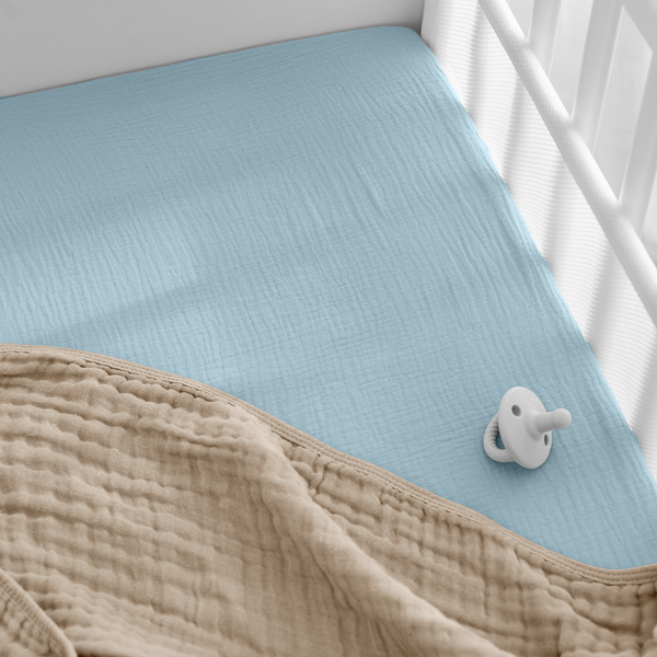 Muslin Fitted Bassinet Crib Sheet