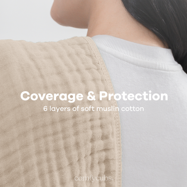 Muslin Burp Cloths in Sand