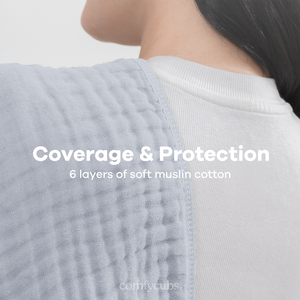 Muslin Burp Cloths  in Slate