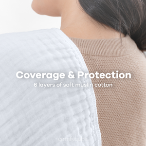 Muslin Burp Cloths in White