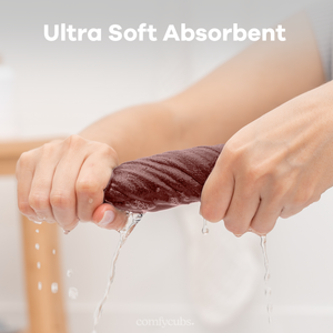 Muslin Washcloths in Wine