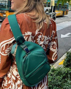 Sarah Wells Allie Sling Pump Bag – Neoprene Crossbody with Insulated Pocket – Fits Wearable & Portable Pumps