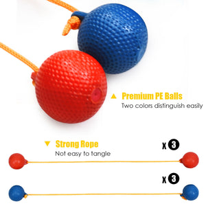 Ladder Ball Toss Game Bolas Score Tracker Carrying Bag for Kids - Outdoor Play