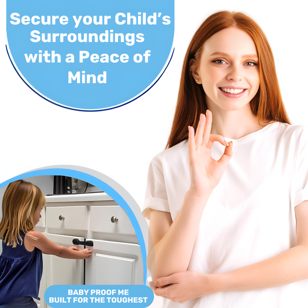 Baby Proof Me | Adjustable Safety Black Strap Lock