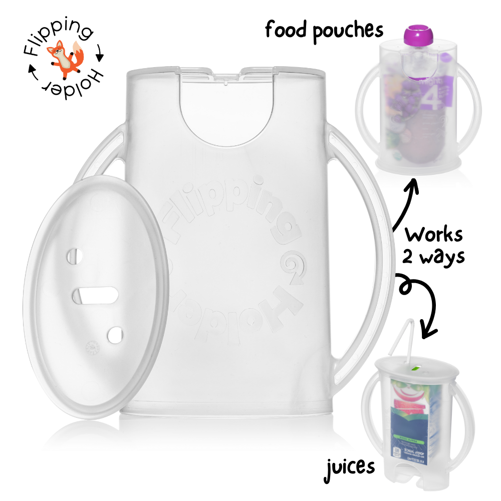 Flipping Holder 3 Pack for nursing and feeding, designed for easy and secure bottle handling.