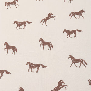 Organic Drop Shoulder Tee & Shorts Set - Horses