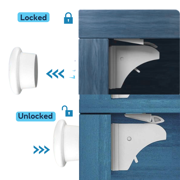 Magnetic key replacement for babyproofing, 2 pack - Baby Proof Me, angle view showcasing safety features.
