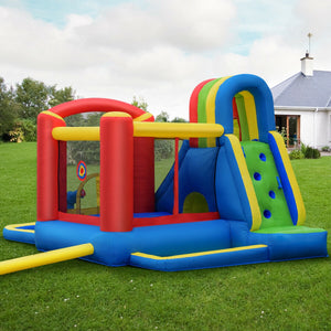 Inflatable Kid Bounce House Castle with Blower - Heavy-Duty