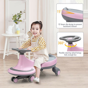 Wiggle Car Ride-on Toy with Flashing Wheels - Educational for Kids