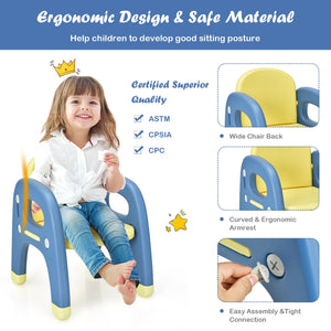 Kids activity table and chair set with Montessori toys for preschoolers, perfect for play and learning.