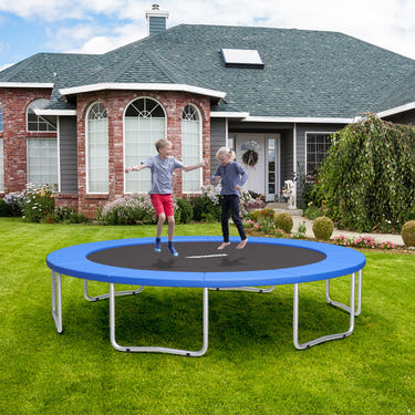 16 Feet Waterproof Trampoline Safety Pad Cover - Tear-Resistant Universal Fit for Kids' Toys & Hobbies.