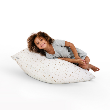 Terrazzo Chalk Bean Bag for babies, stylish and comfortable seating for playtime and relaxation.