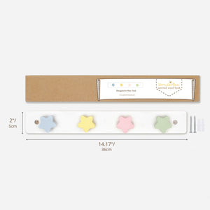 WonderBee™ Stars Wooden Hanger White