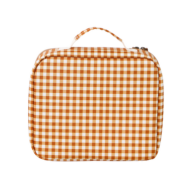 Insulated Sienna Gingham Lunch Bag for babies, perfect for keeping meals fresh and stylish on the go.