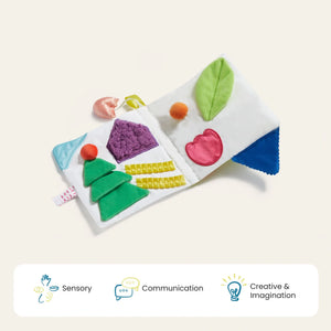 Tiny Land® Montessori toys for newborns, designed for 4-6 months, displayed at an angle for optimal viewing.