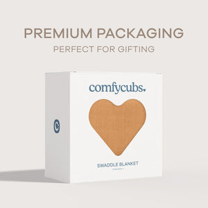 Muslin Swaddle Blanket in Caramel, 1 Pack