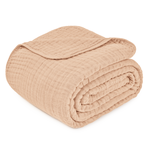 Adult Muslin Blanket in Cream