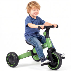 5-In-1 Toddler Bike Kids Balance Bike with Removable Pedals
