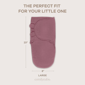 Easy Swaddle Blankets in Blush, Mauve, Mulberry, Pack of 3