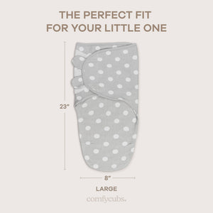Easy Swaddle Blankets in Grey, Pack of 3