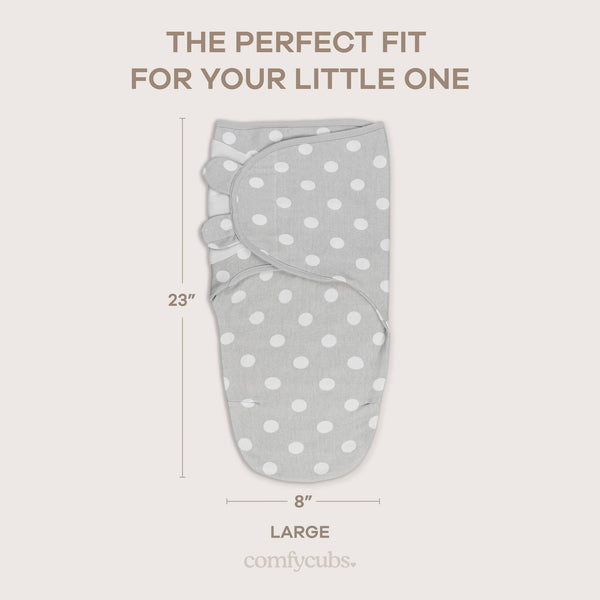 Easy Swaddle Blankets in Grey, Pack of 3