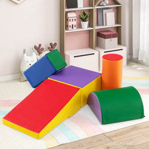 5-Piece Kids Climb and Crawl Activity Playset - Indoor & Outdoor