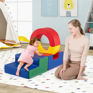 5 Pieces Kids Climbing Toys with PU Leather Cover - Indoor & Outdoor