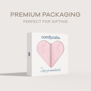 Easy Zipper Swaddle Blankets in Pink