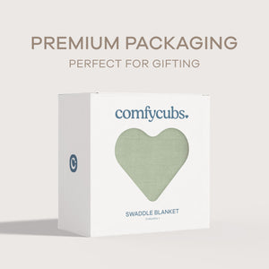 Muslin Swaddle Blanket in Sage, 1 Pack