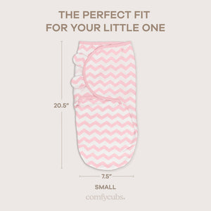 Pack of 3 pink Easy Swaddle Blankets for babies, shown from angle 5, perfect for cozy and secure swaddling.