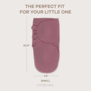 Easy Swaddle Blankets in Blush, Mauve, Mulberry - Pack of 3, perfect for cozy and stylish baby swaddling.