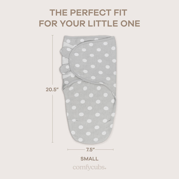 Easy Swaddle Blankets in Grey, Pack of 3 - Soft, breathable fabric for comfortable baby swaddling.