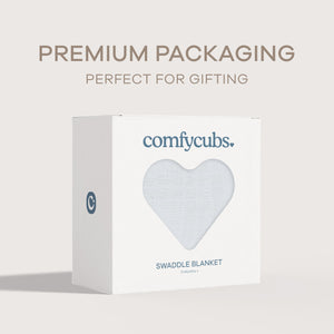 Muslin Swaddle Blanket in White, 1 Pack