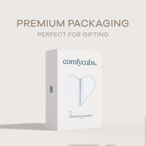 Muslin Swaddle Blanket in White, 2 Pack