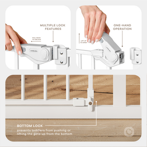 Baby Safety Gate in White