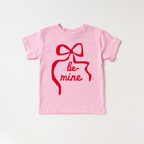 "Be Mine Ribbon baby top in soft fabric, perfect for stylish and comfy everyday wear."